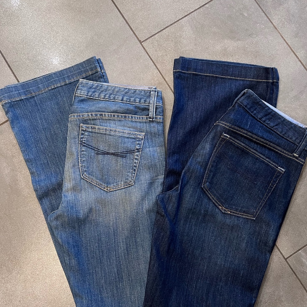 GAP Women's Bootleg Jeans in Light and Dark Blue Sz 27/4 R